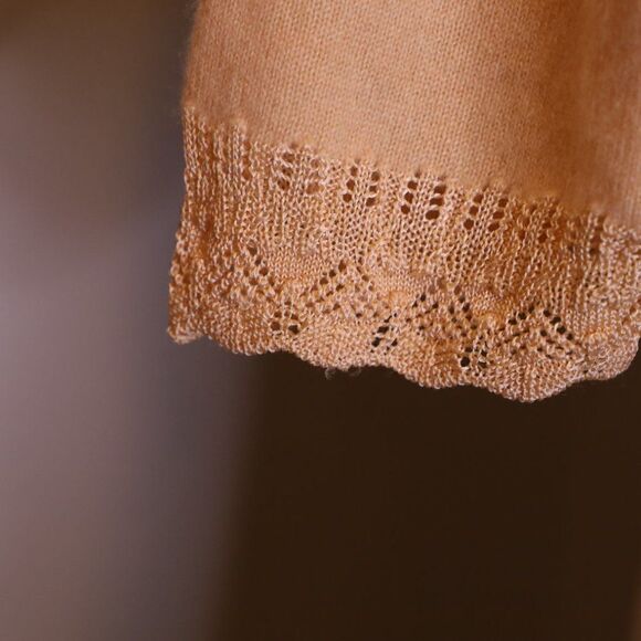 Escada Cashmere Crochet Top Sz S - Picture 4 of 6